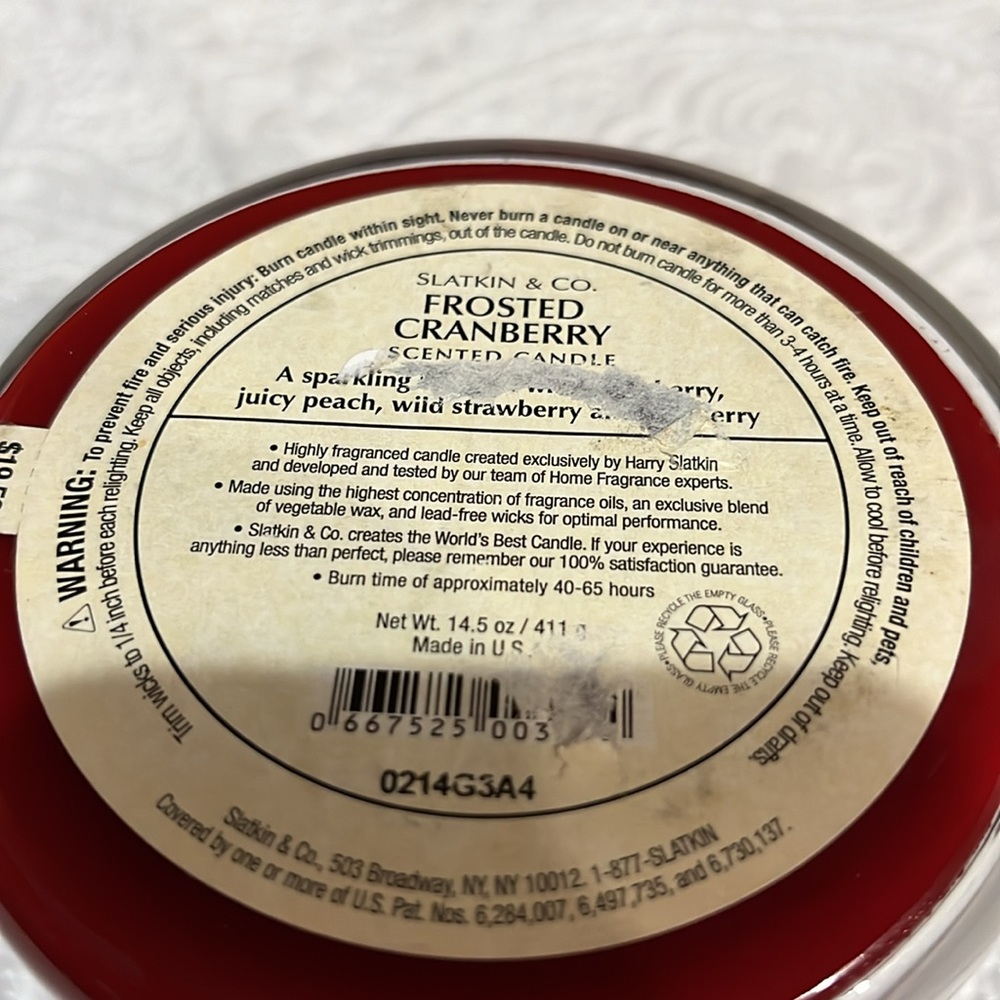 BB&W frosted cranberry theee wick and‎ cranberry woods single wick candles, new - Picture 8 of 15